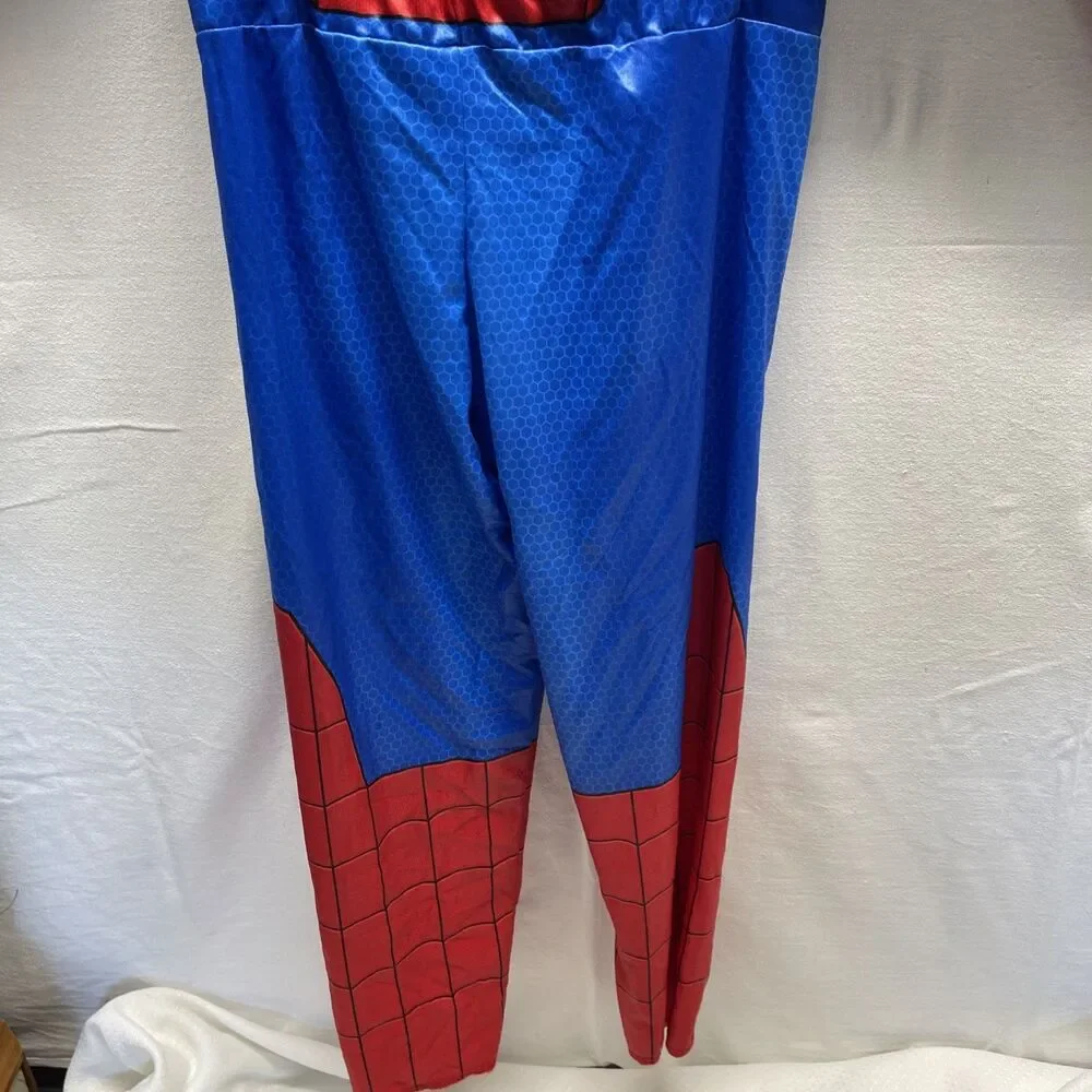 Marvel Spiderman Padded Jumpsuit Costume S 4-7 Muscles Mask Spider Man Costumes